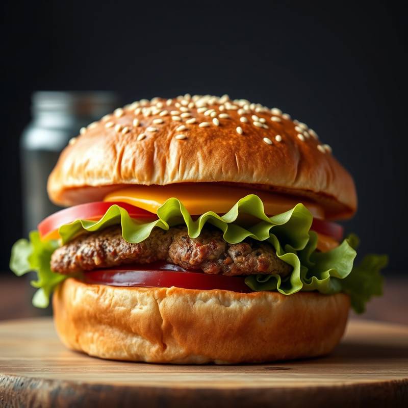 Appetitliche Food Fotografie eines Burgers