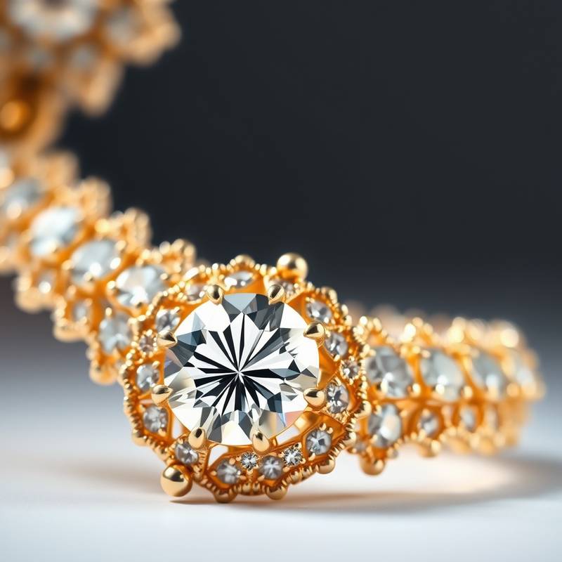Detailreiche Produktfotografie von Schmuck
