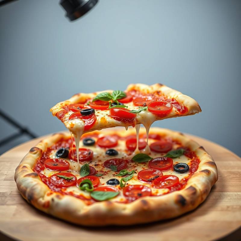 Professionelle Food Fotografie einer Pizza